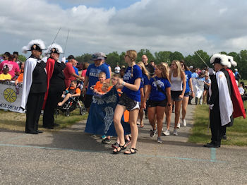 Athletes Enter the field